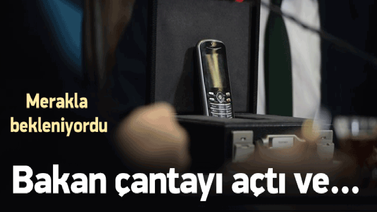 Bakan, kriptolu telefonu ilk kez tanıttı