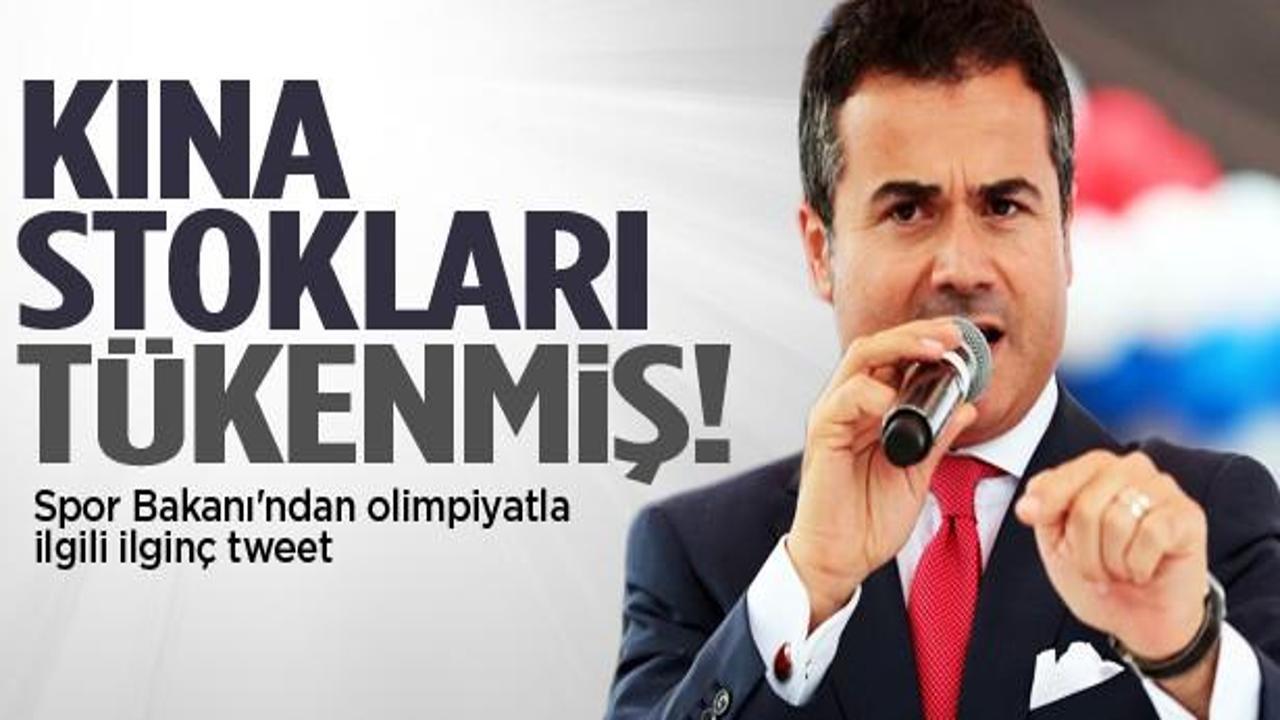 Bakan Suat Kılıç'tan 'kına'lı olimpiyat tweet'i...