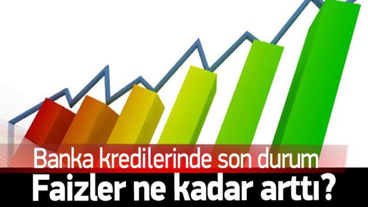 Banka kredisi faizleri 10 ayda ne kadar arttı?