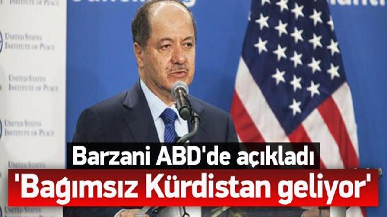 Barzani açıkladı: Bağımsız Kürdistan geliyor