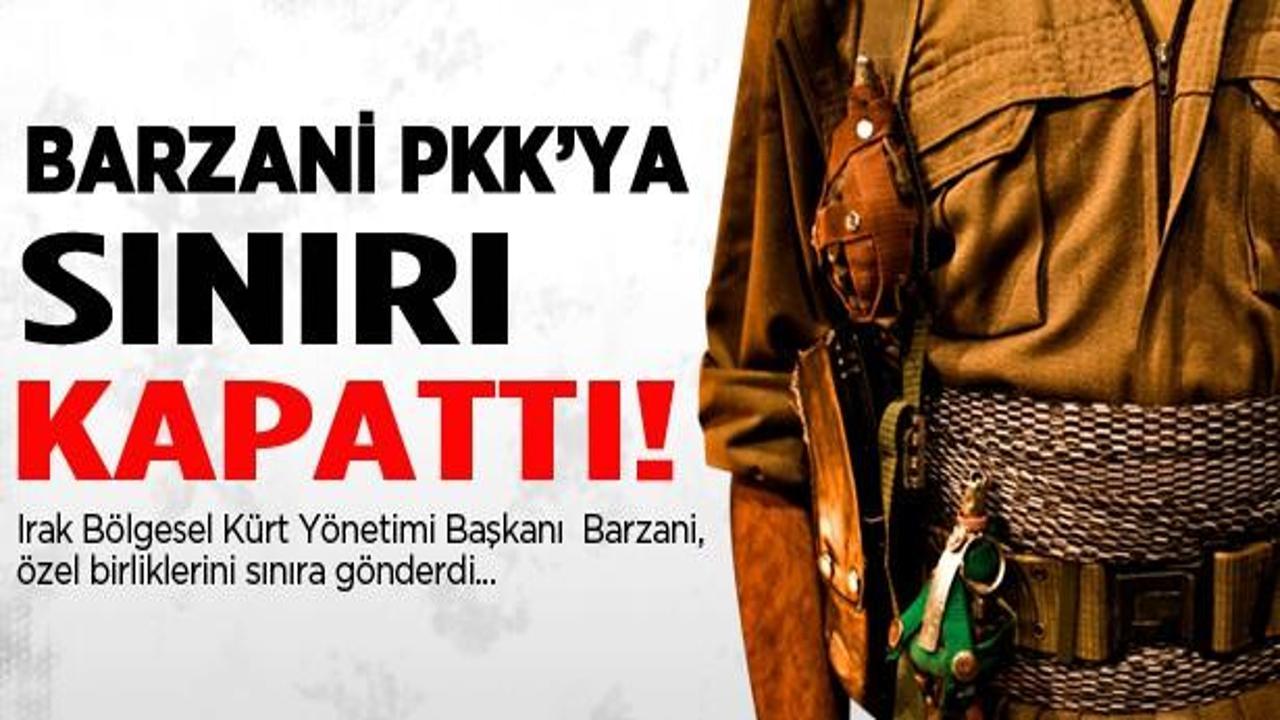 Barzani, sınırı PKK'ya kapattı!
