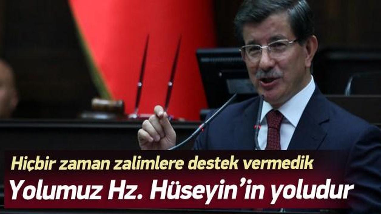 Başbakan Davutoğlu: Yolumuz Hz. Hüseyin'in yoludur