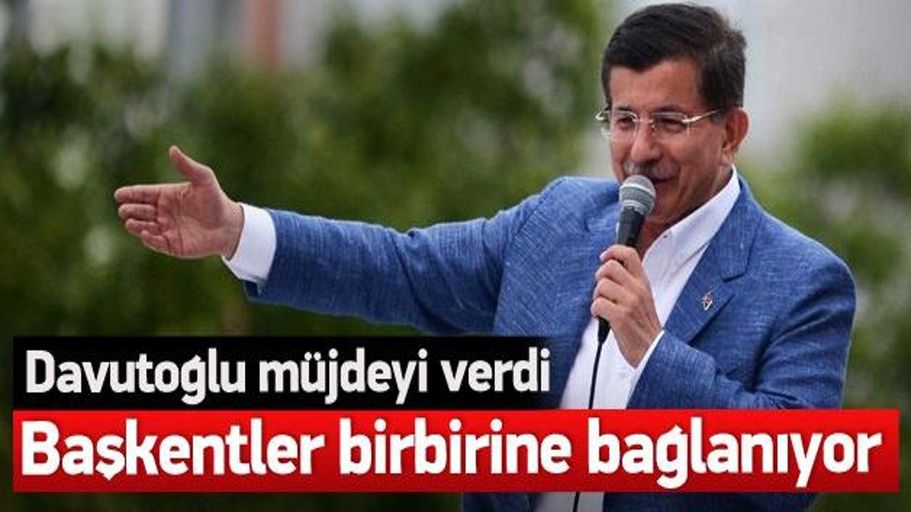 Başbakan Davutoğlu Edirne'de konuştu