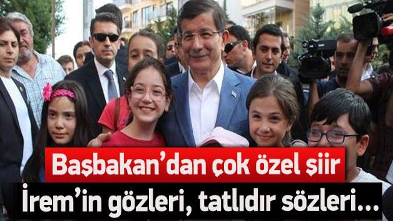 Başbakan Davutoğlu'na çocuklardan sevgi seli