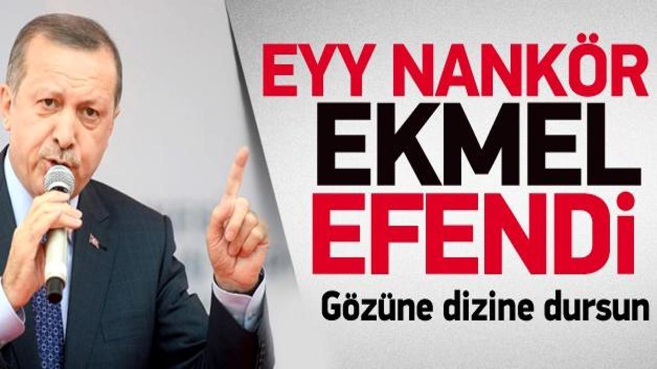 Başbakan Erdoğan İhsanoğlu'na yüklendi