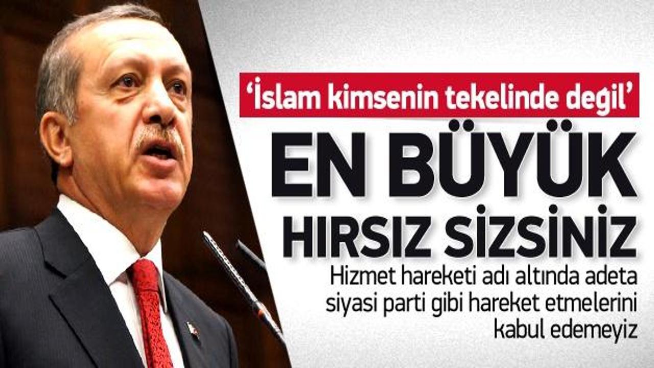 Başbakan Erdoğan: En büyük hırsız sizsiniz