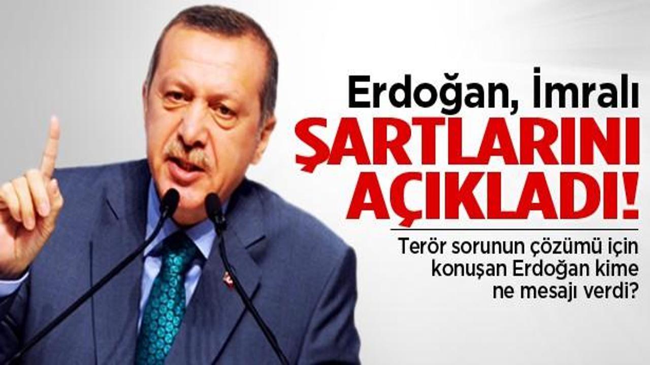 Başbakan Erdoğan'dan İmralı şartları