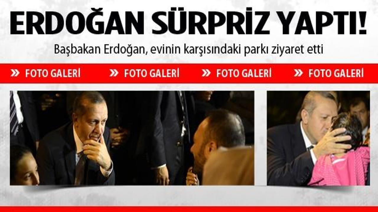 Başbakan Erdoğan'dan sürpriz park ziyareti!