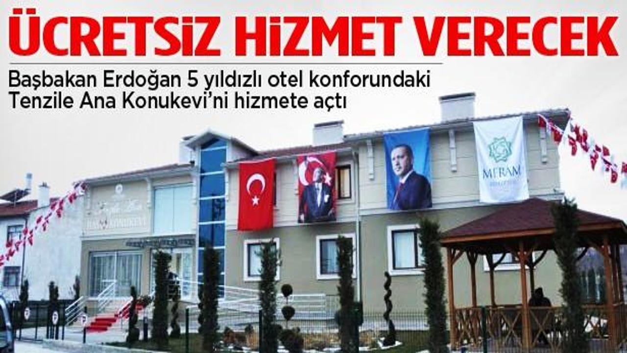 Başbakan Tenzile Ana Konukevi'ni hizmete açtı