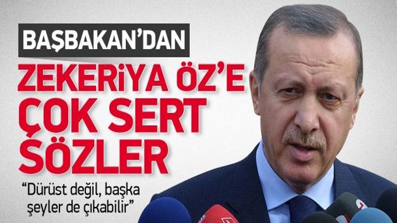Başbakan'dan Zekeriya Öz'e: Dürüst değil