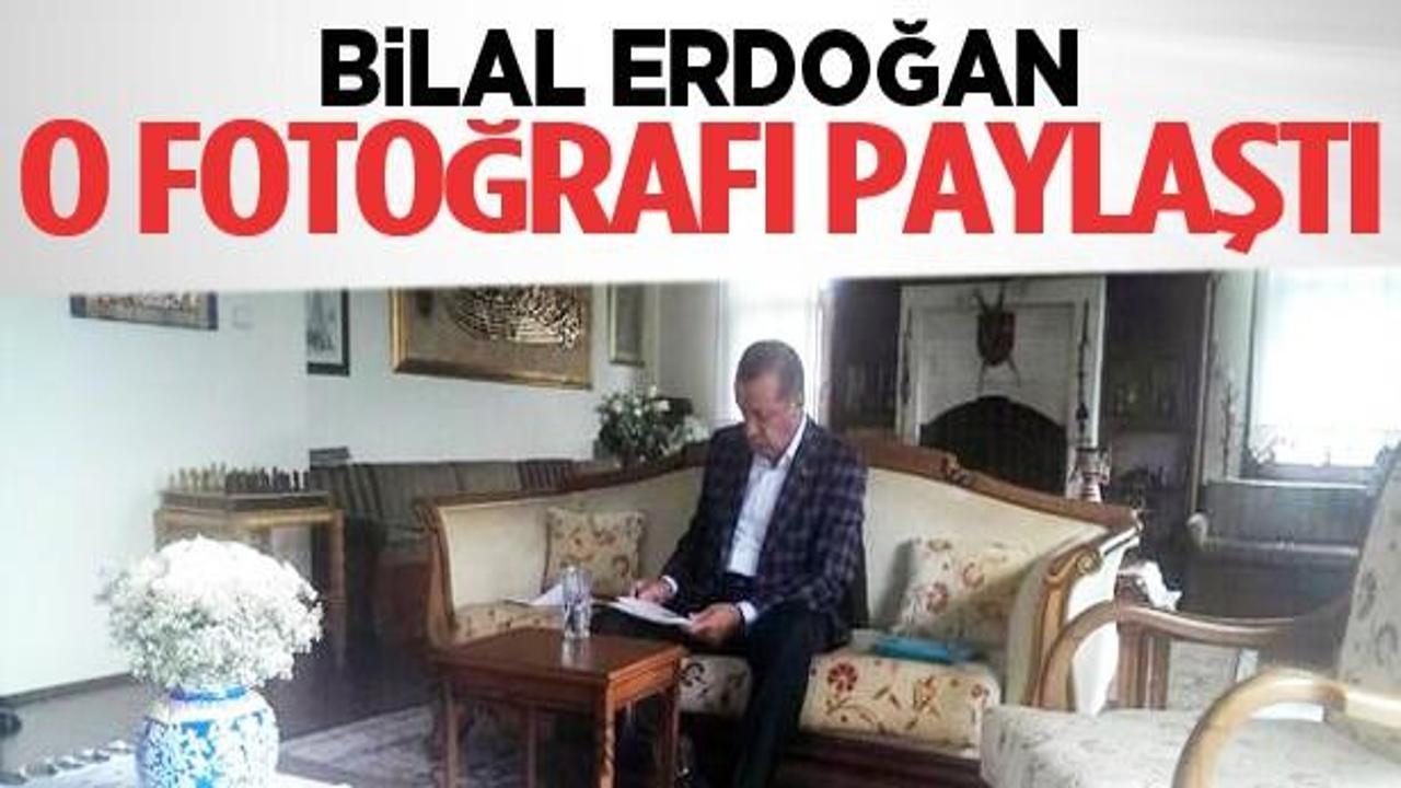 Başbakan'ın baba ocağındaki o fotoğrafı