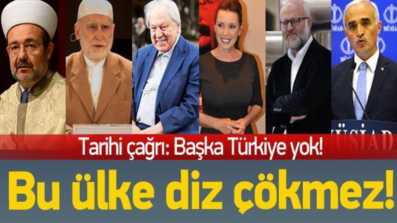 'Başka Türkiye Yok' çağrısına her kesimden destek