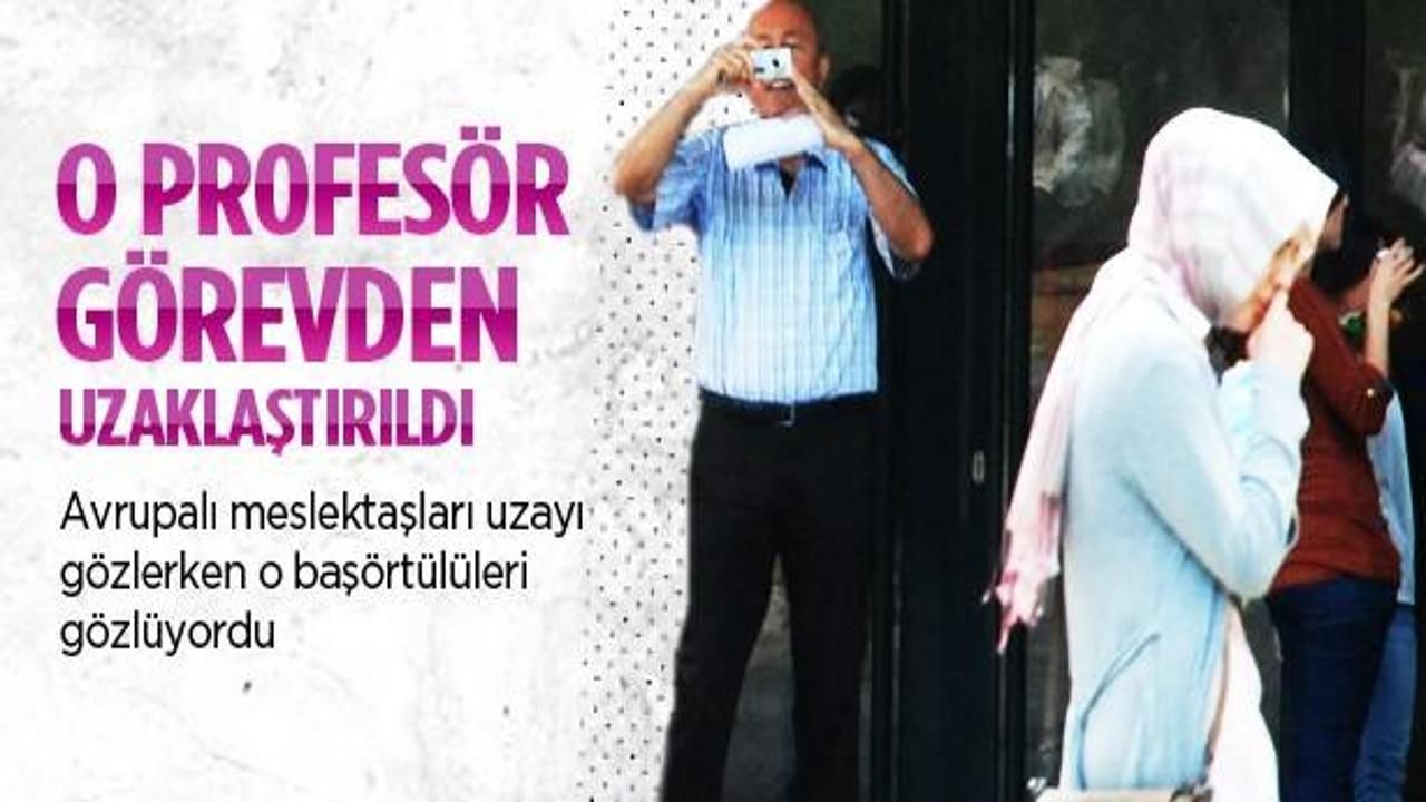 Baş&ouml;rt&uuml; avındaki profes&ouml;re uzaklaştırma!