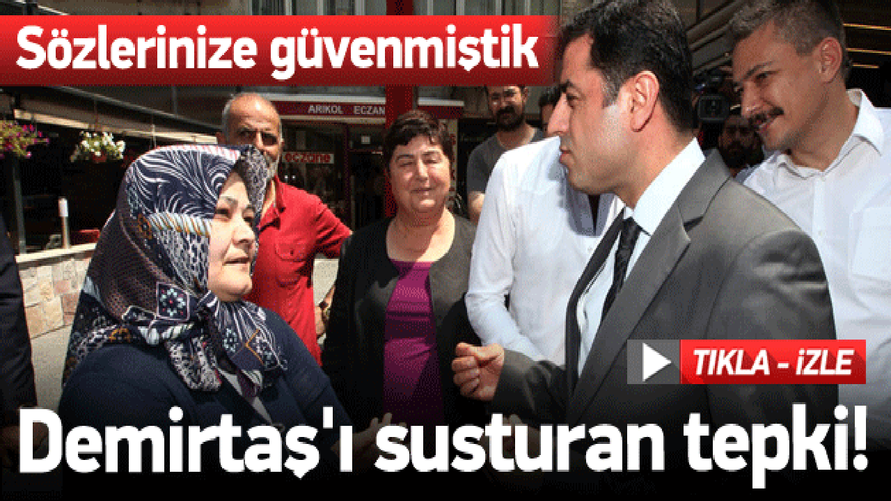 Başörtülü kadından Demirtaş'ı susturan tepki