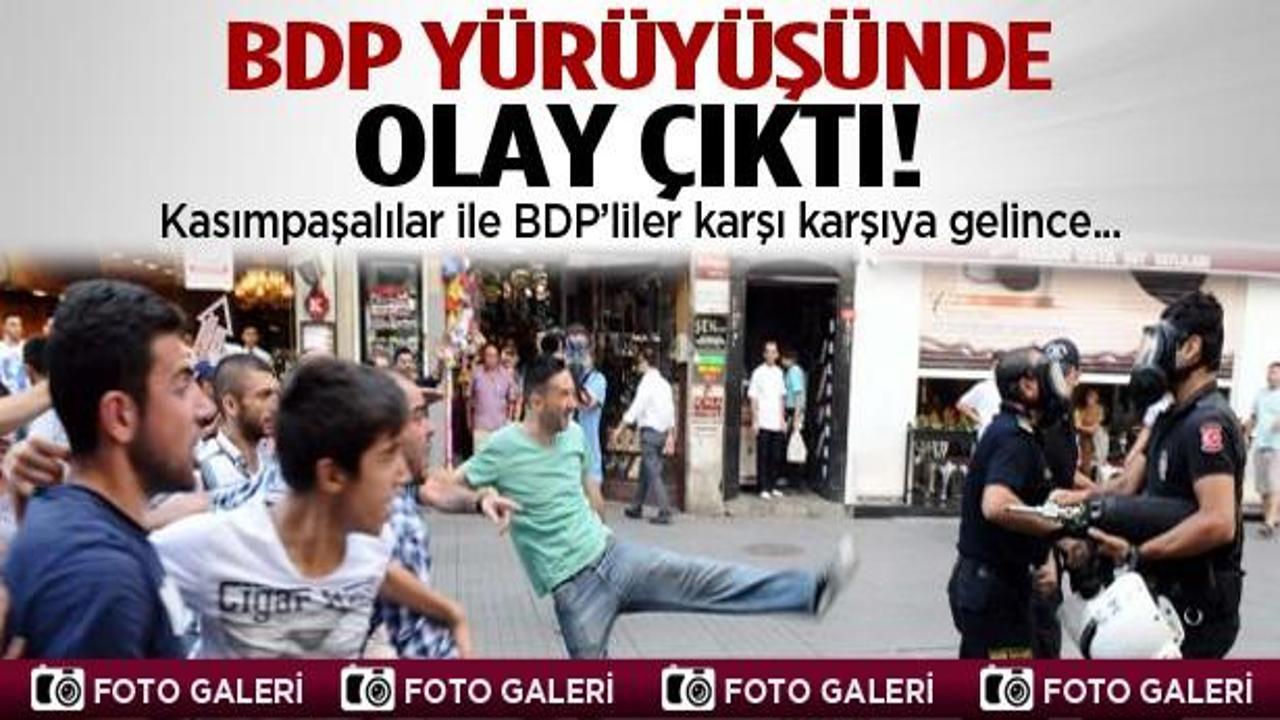BDP eyleminde Kasımpa taraftarı gerginliği