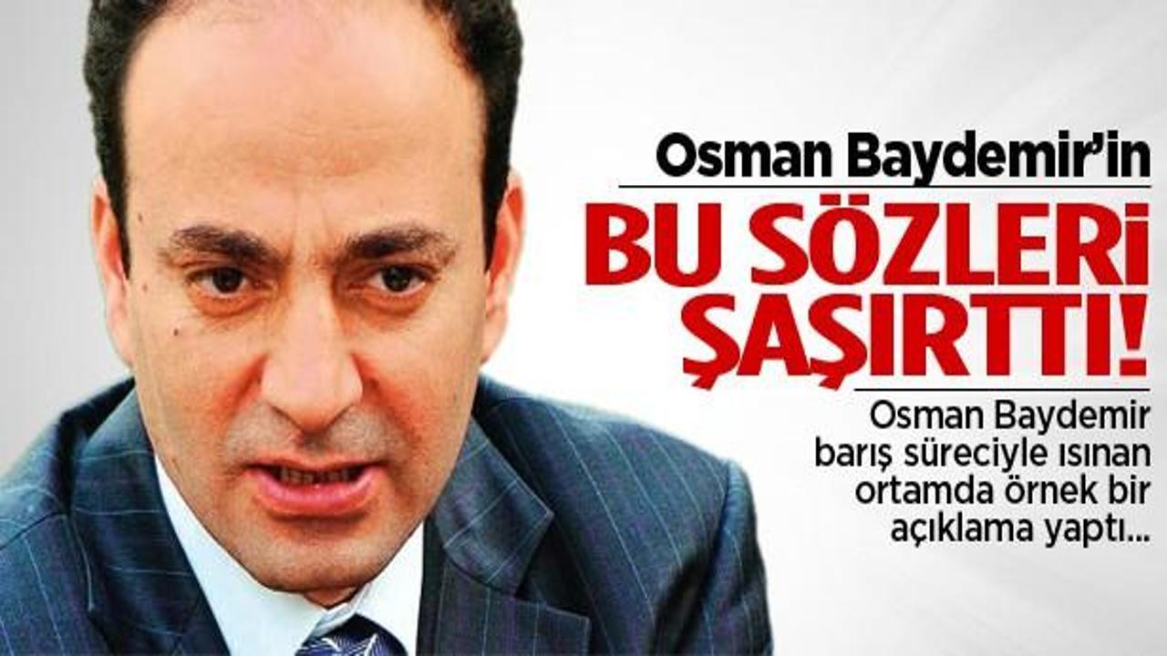 BDP'li Osman Baydemir'den örnek açıklama!