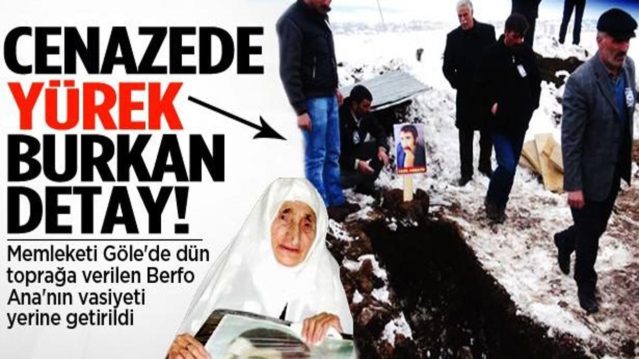 Berfo Ana'nın cenazesinde yürek burkan detay