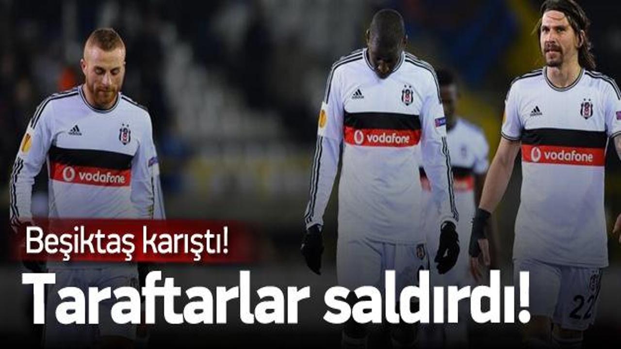 Beşiktaşlı futbolcuya saldırı şoku