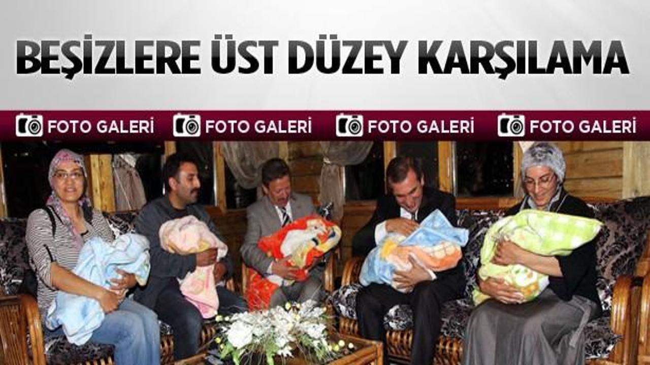 Beşizleri vali ve beledeye başkanı karşıladı