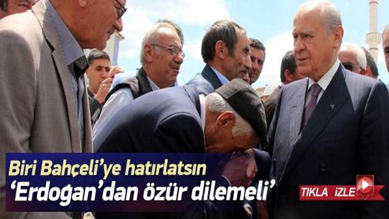 Biden &ouml;z&uuml;r diledi, Bah&ccedil;eli'nin haberi yok