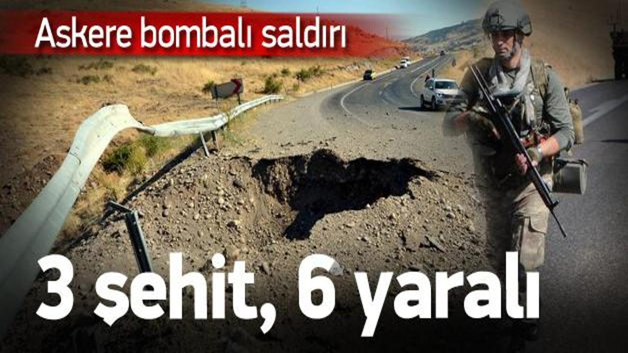 Bing&ouml;l'de askeri konvoya saldırı! 3 şehit