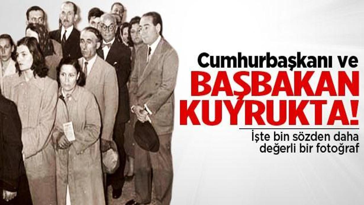 Bir Cumhurbaşkanı ve Başbakan kuyrukta