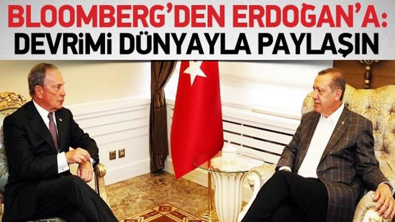 Bloomberg'ten Erdoğan'a: Paylaşın!