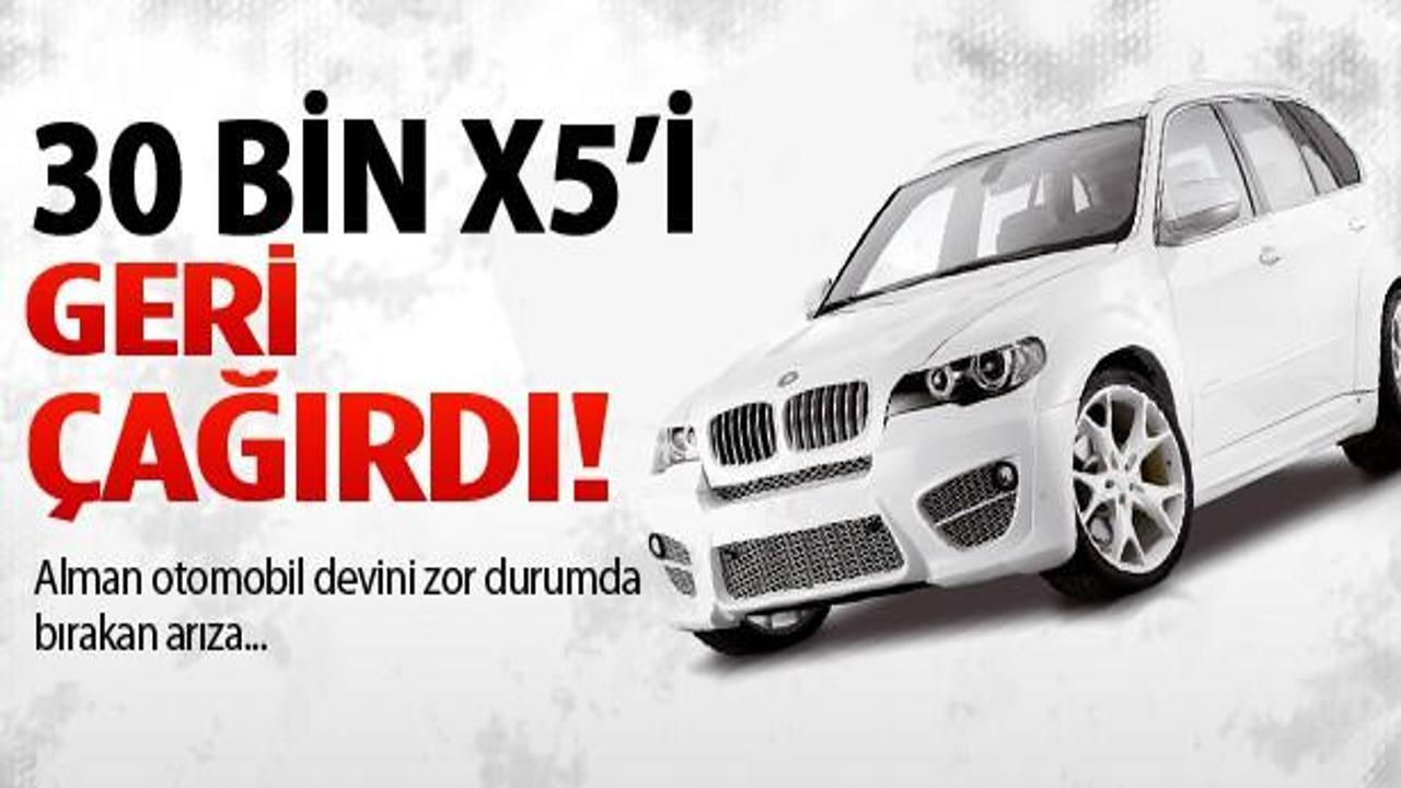 BMW, 30 bin ''X5''i geri çağırdı!