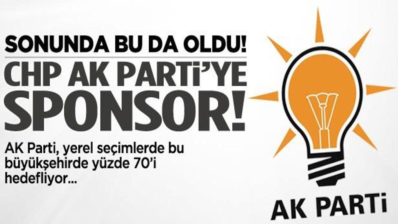 Bu da oldu! CHP AK Parti'ye sponsor oluyor!
