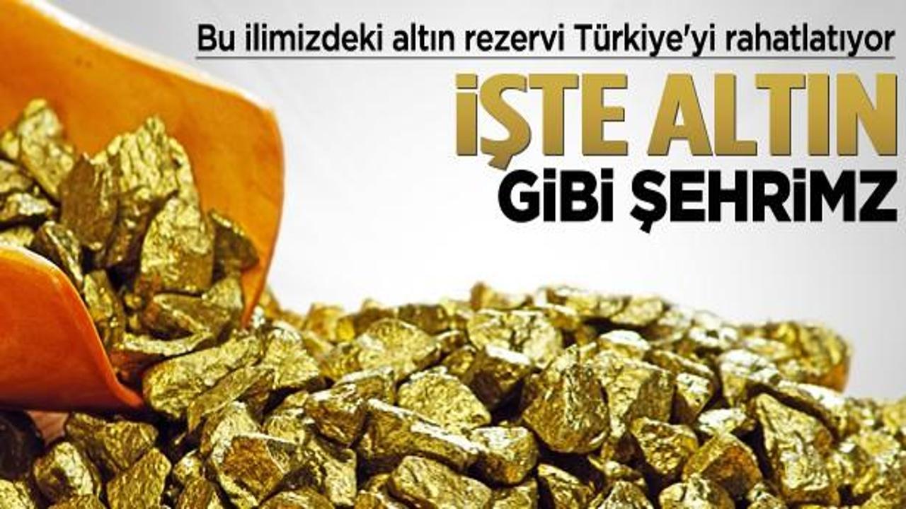 Bu ilimizdeki altın rezervi Türkiye'yi rahatlatıyor
