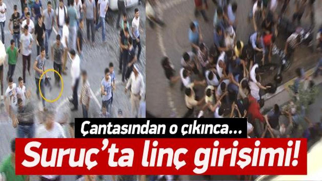 &Ccedil;antasından IŞİD flaması &ccedil;ıkan gence lin&ccedil; girişimi