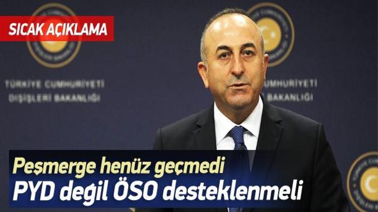 Çavuşoğlu: Peşmerge henüz Türkiye'den geçmedi
