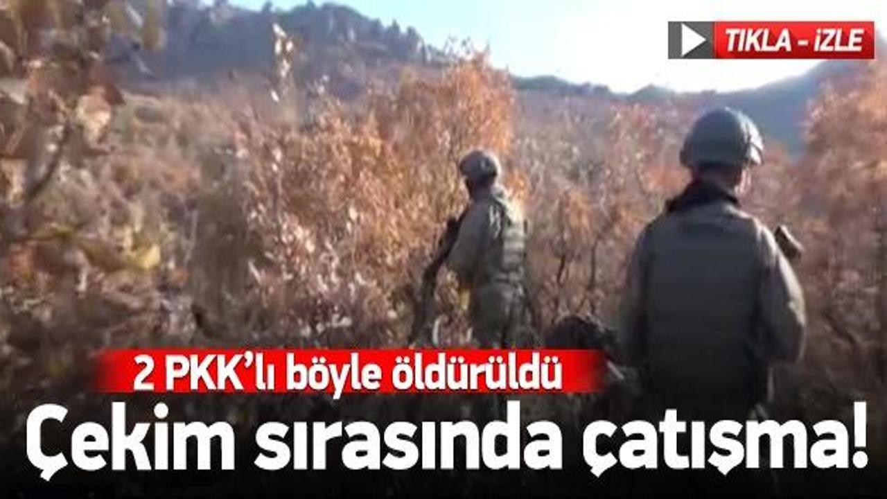 &Ccedil;ekim sırasında &ccedil;atışma &ccedil;ıktı: 2 PKK'lı &ouml;ld&uuml;r&uuml;ld&uuml;