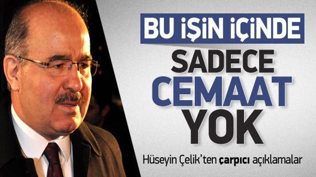 Çelik: Bu işin içinde sadece cemaat yok