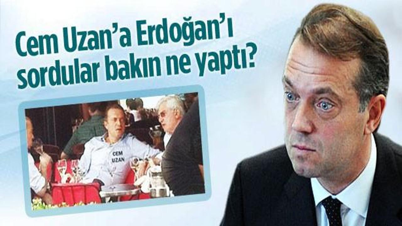 Cem Uzan'a Erdoğan'ı sordular bakın ne yaptı?