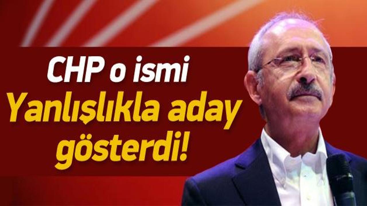 CHP, Ali Özgündüz'ü yanlışlıkla aday gösterdi