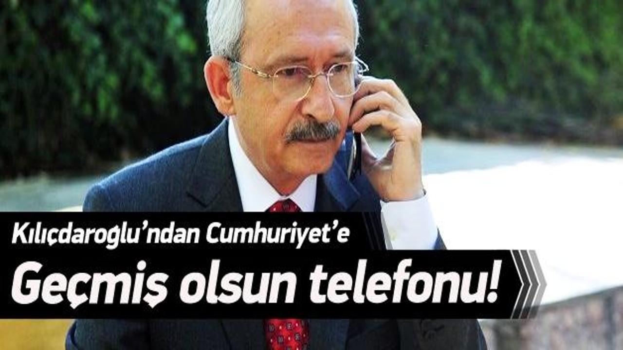 CHP liderinden Cumhuriyet'e geçmiş olsun telefonu