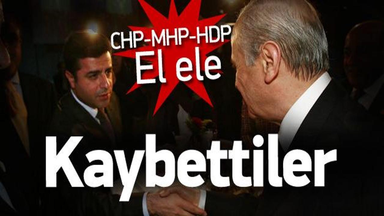 CHP-MHP ve HDP yan yana