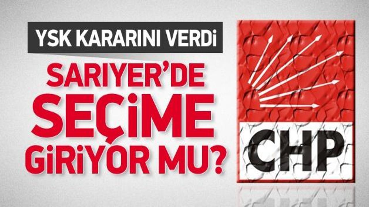 CHP Sarıyer'de seçimlere katılıyor