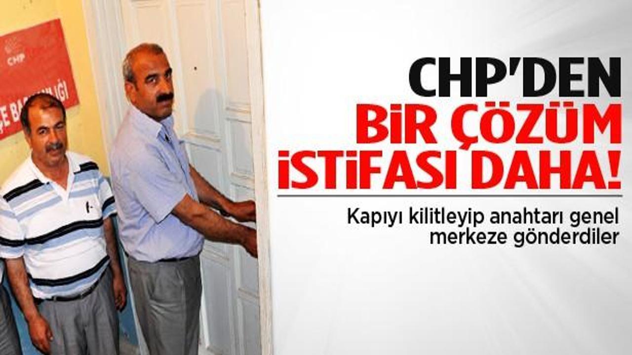 CHP'de bir çözüm istifası daha