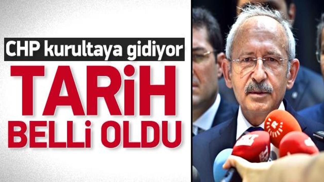 CHP'de kurultay tarihi belli oldu