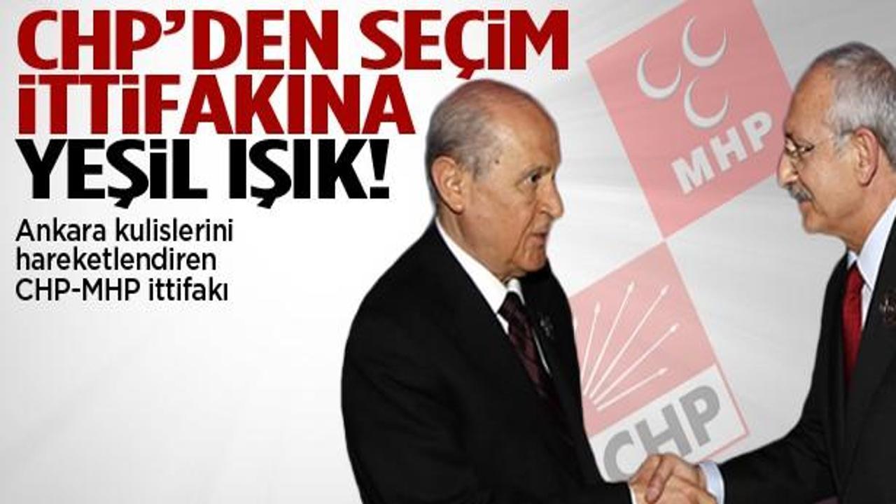 CHP'den MHP ile seçim ittifakına yeşil ışık