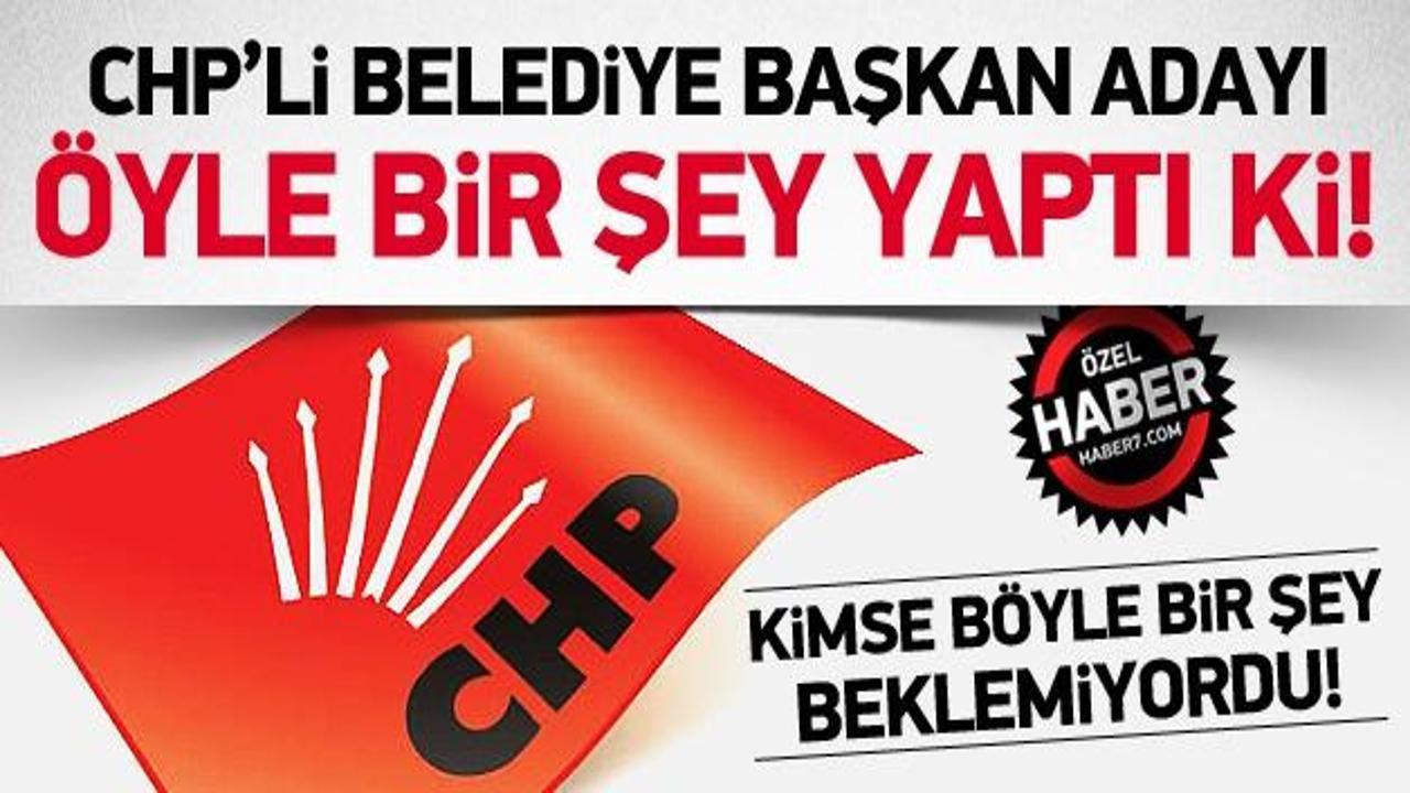 CHP'li belediye başkan adayı partisinden utanıyor mu?