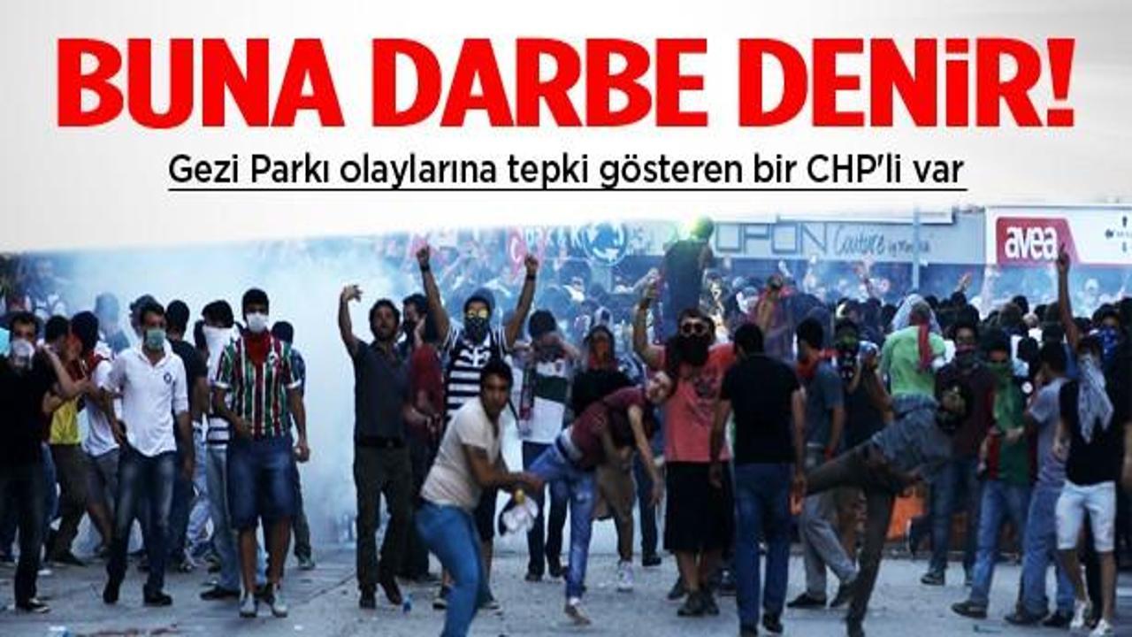CHP'li eski vekilden 'gezi olayları' tepkisi