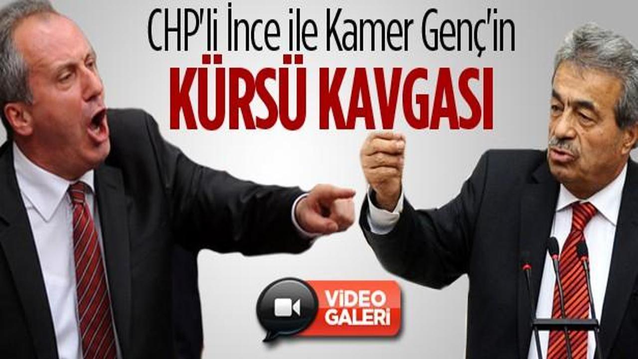 CHP'li İnce ile Kamer Gen&ccedil;'in k&uuml;rs&uuml; kavgası