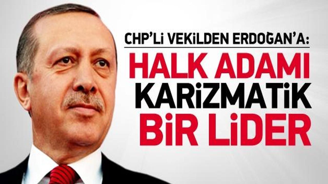 CHP'li vekil, Erdoğan için 'karizmatik lider' dedi