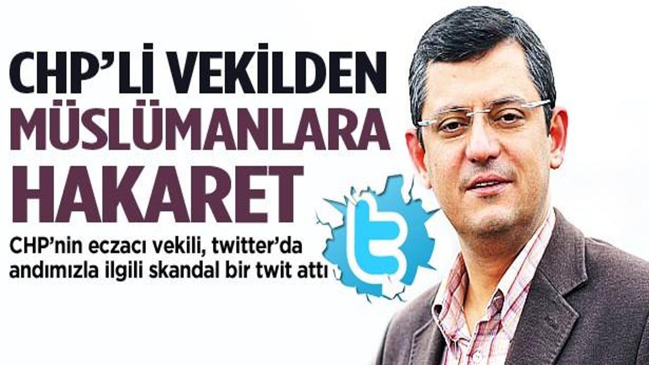 CHP'li vekilden Müslümanlara hakaret twiti