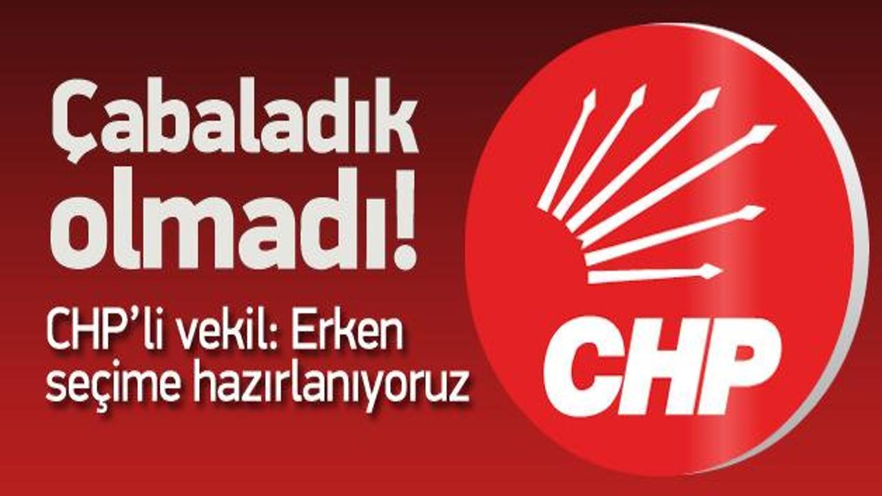 CHP'li vekilden sürpriz çıkış: Erken seçim olacak