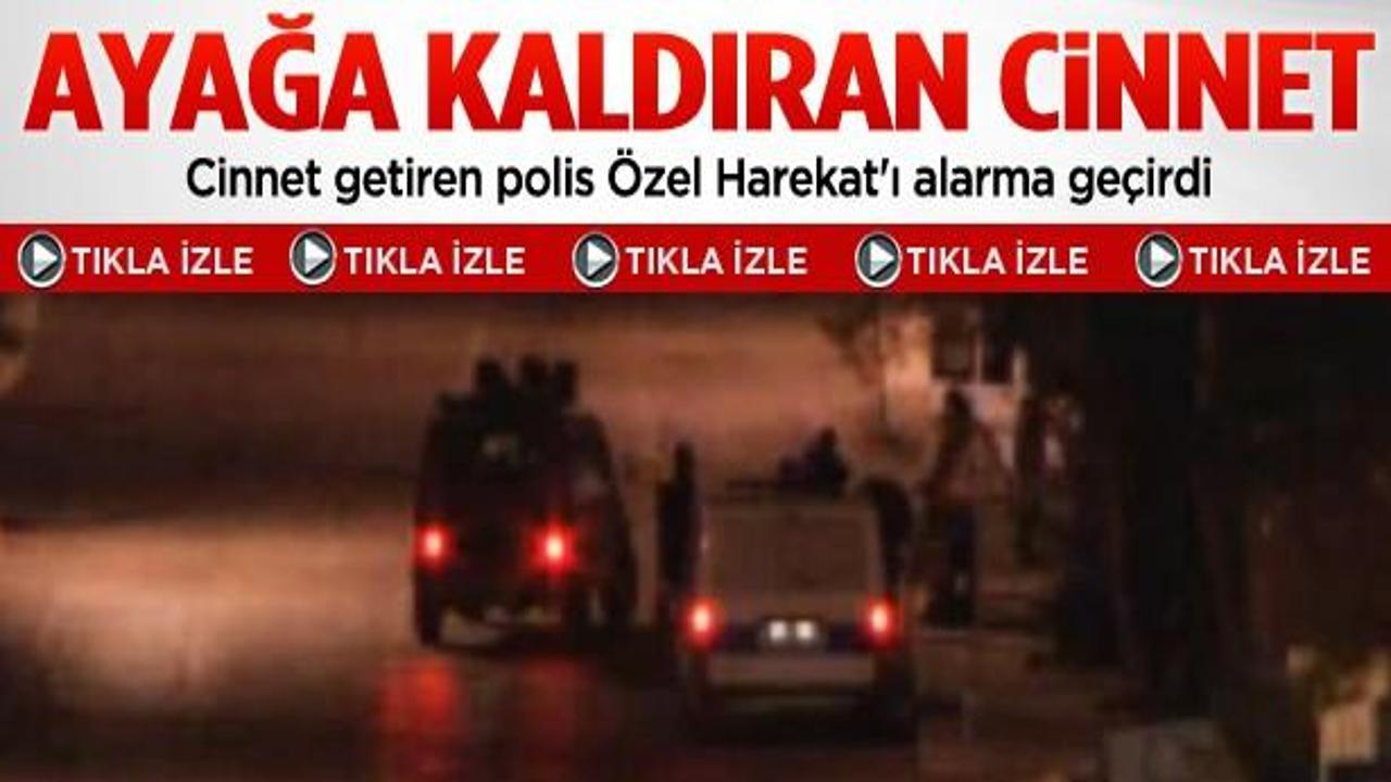 Cinnet geçiren polis Özel Harekat'ı alarma geçirdi