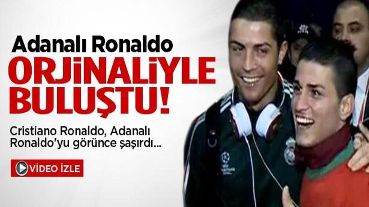 Cristiano Ronaldo, Adanalı benzeriyle tanıştı!